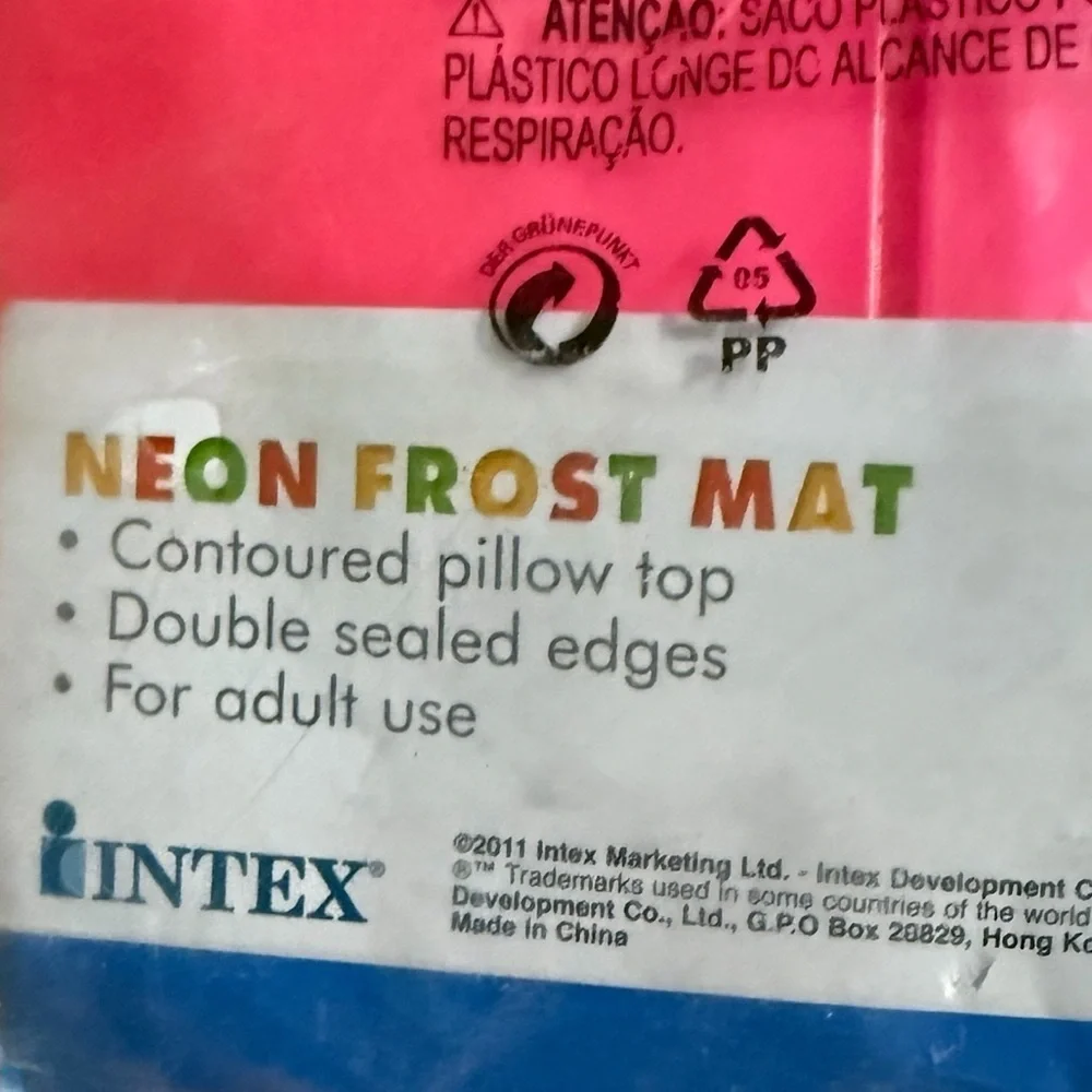 INTEX Neon Frost Mat - PINK - Picture 4 of 5